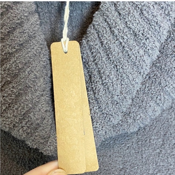 Skims NWT Cozy Knit Off The Shoulder Maxi Dress in Grey Chalk Size Medium - Picture 7 of 8